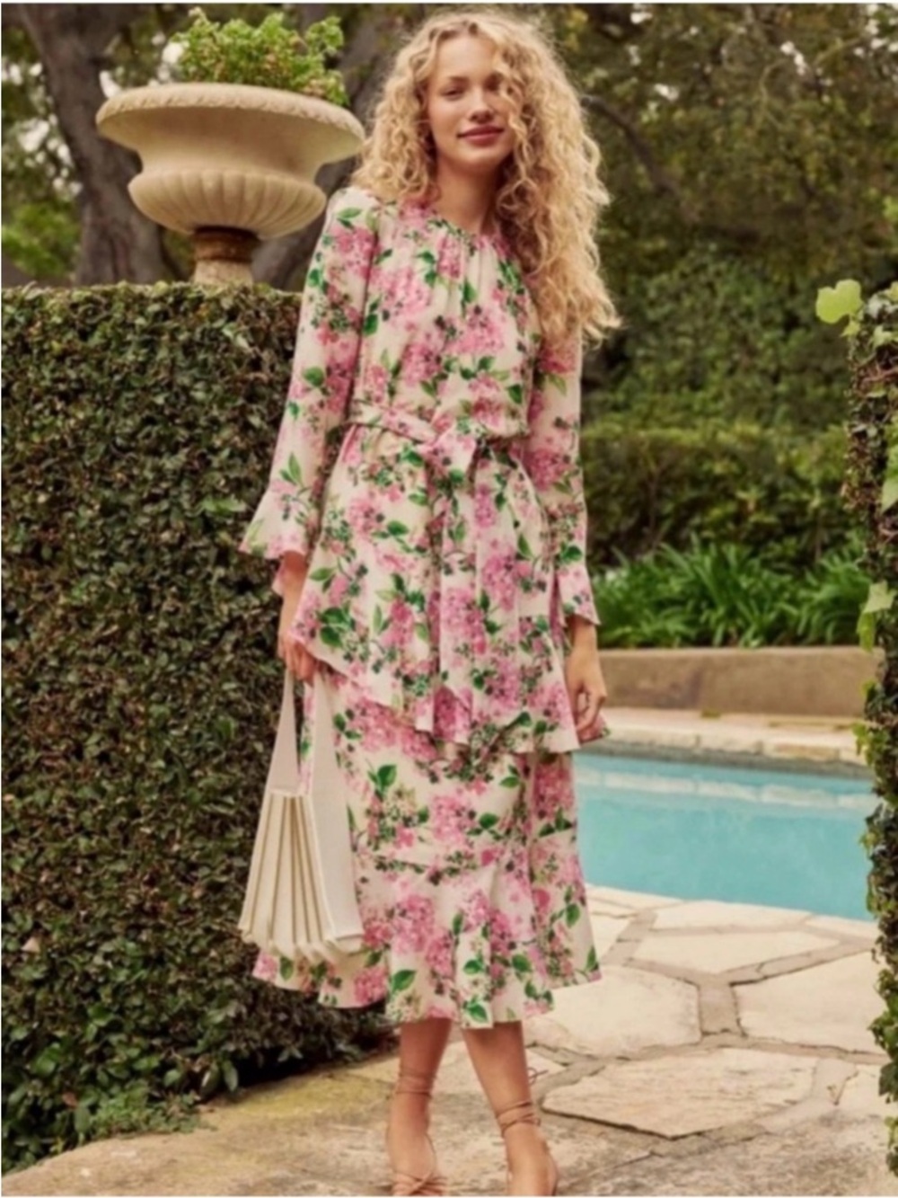 Tuckernuck Pink Hydrangea Sasha Dress NWT NO SASH